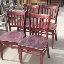 Chaises bistrot bois Venne verni
