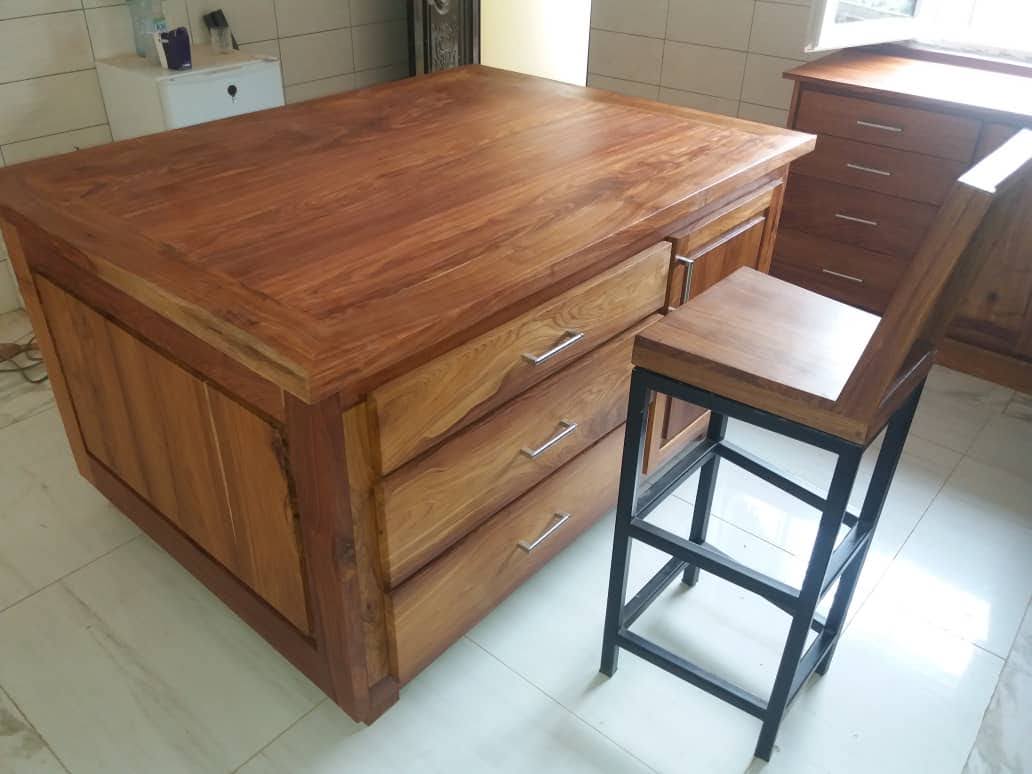 Îlot de cuisine en bois Venne